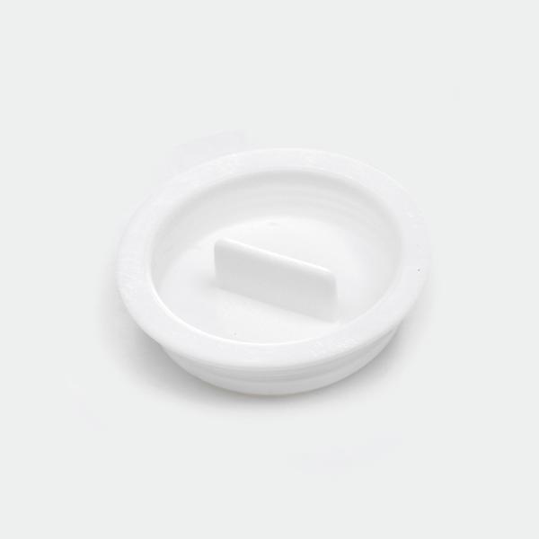 Melipul Becherdeckel mit Griff weiß, 60 Stk.